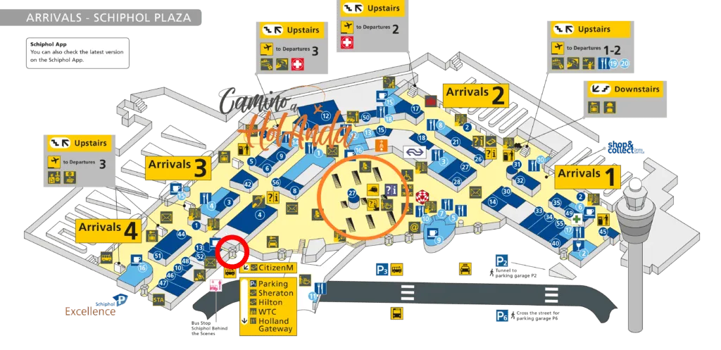 Camino A Holanda Schipol Mapa